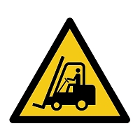 Podlahová značka – Pozor vozíky, 50 cm, PVC